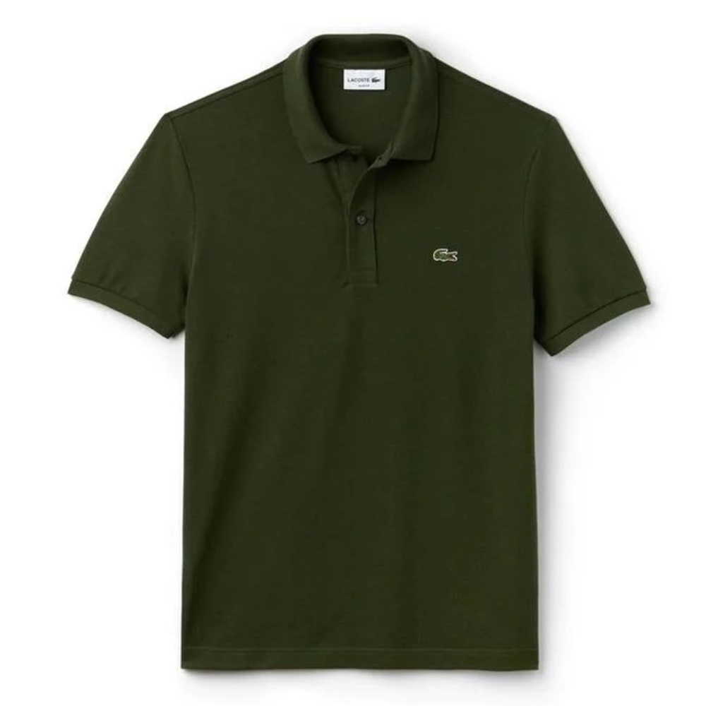 Lacoste Men's Original Slim Fit Petit Piqué Cotton Polo - Olive - FR5/USL